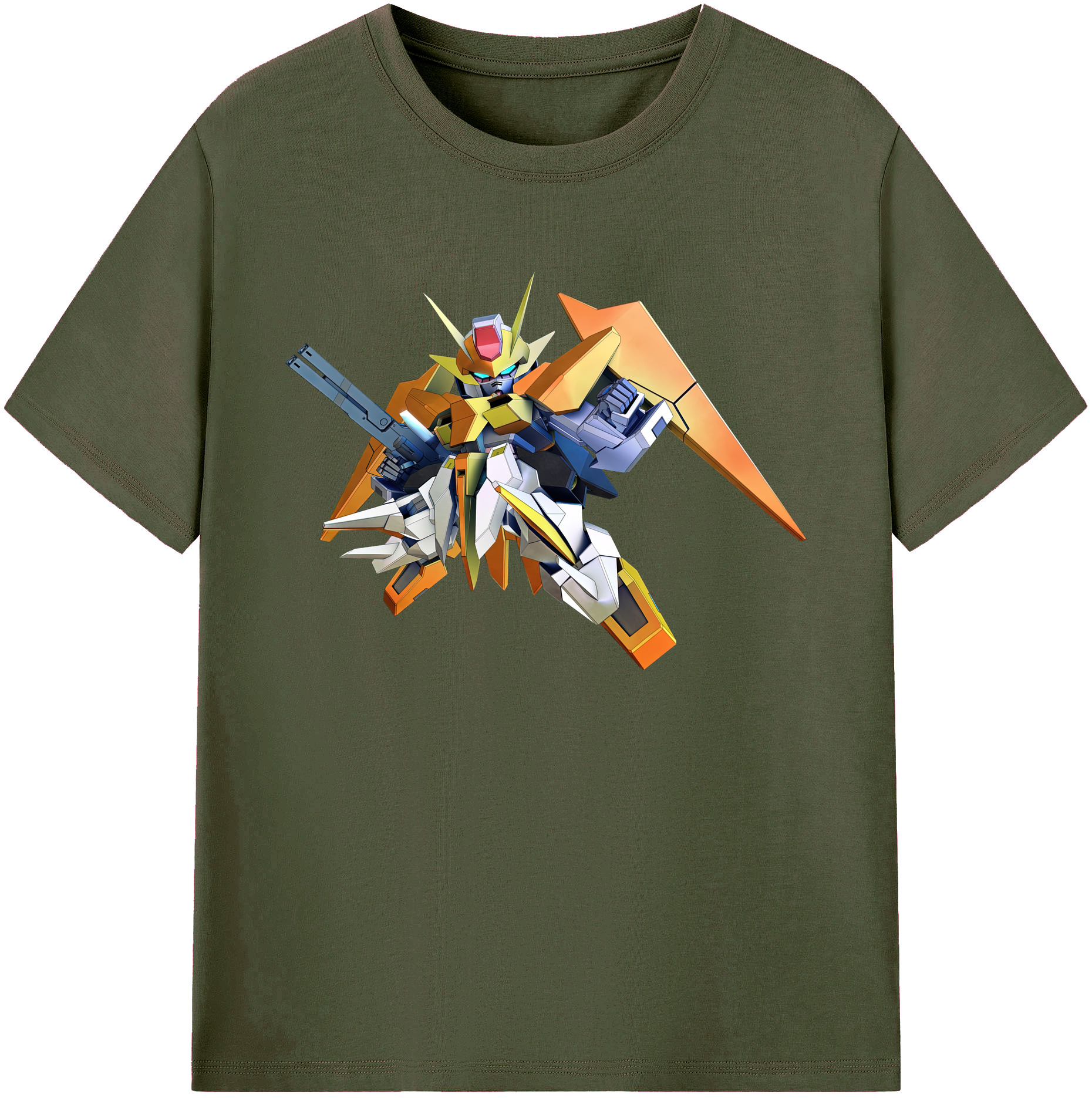 （画像用） 機動戦士ガンダム Mobile Suit Gundam 綿100％ メンズ半袖Tシャツ｜肌触りやわらか＆通気性